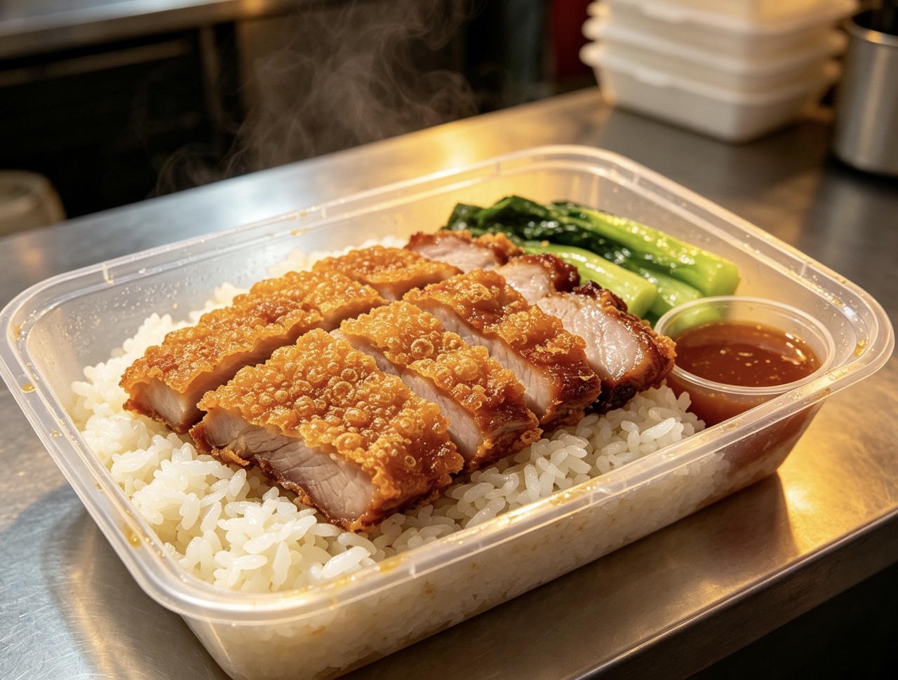 脆皮燒肉飯真實照片